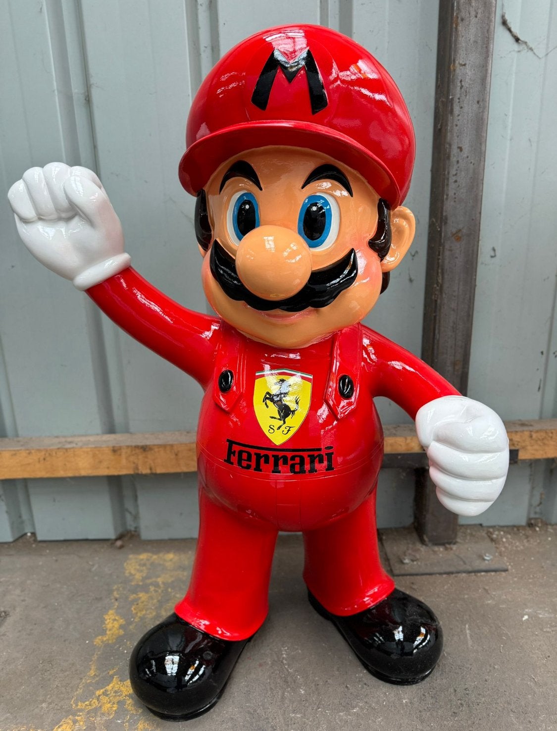 Mario Ferrari reclame beeld XL, Ophalen, Zo goed als nieuw, Reclamebord