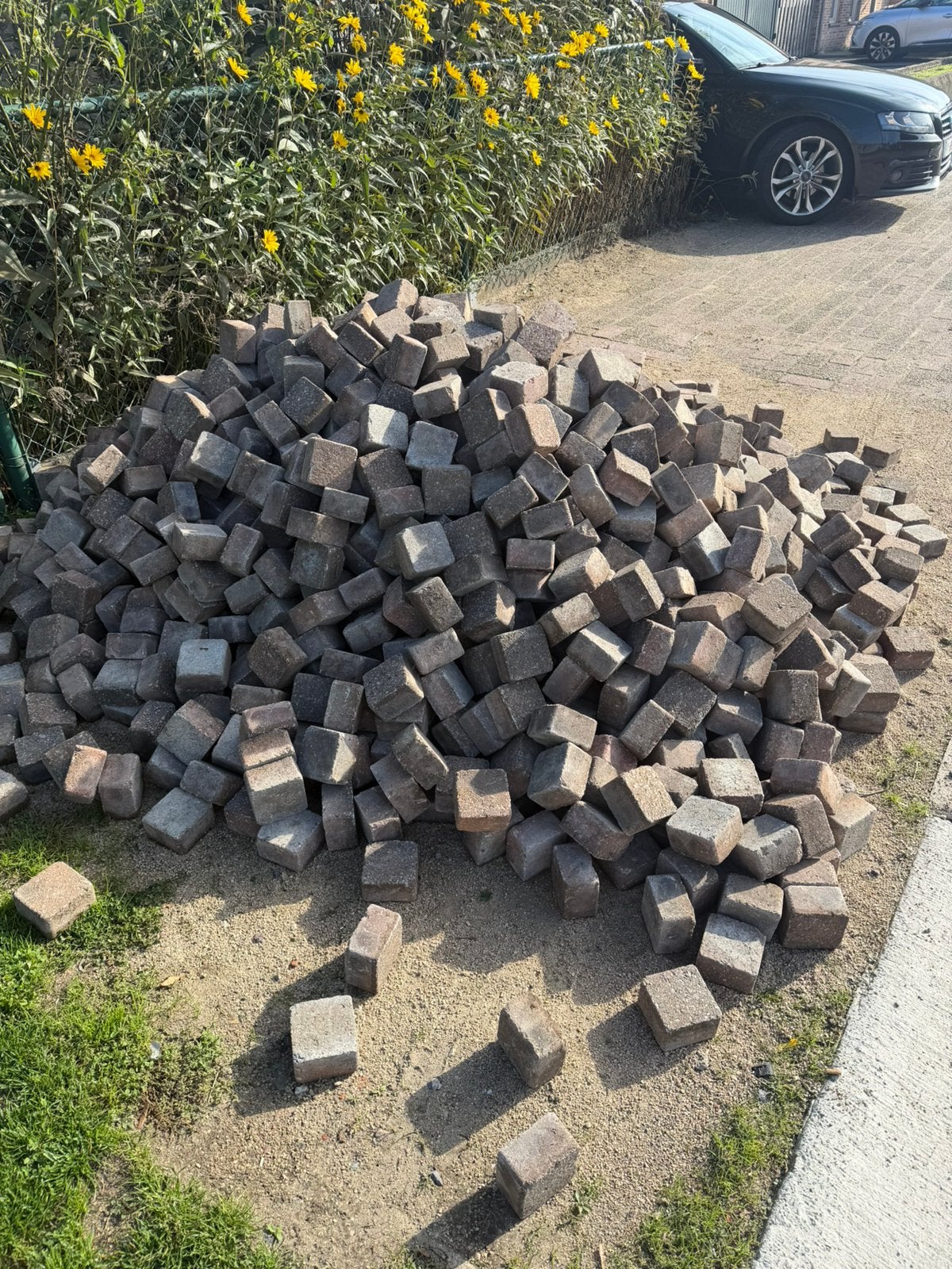 Klinkers : 20m2, Tuin en Terras, Ophalen, Gebruikt, Klinkers, 10 m² of meer