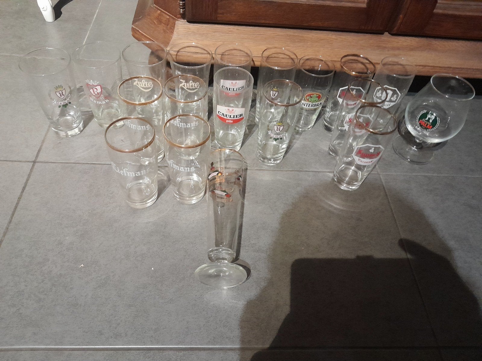 lot bierglazen, Verzamelen, Ophalen