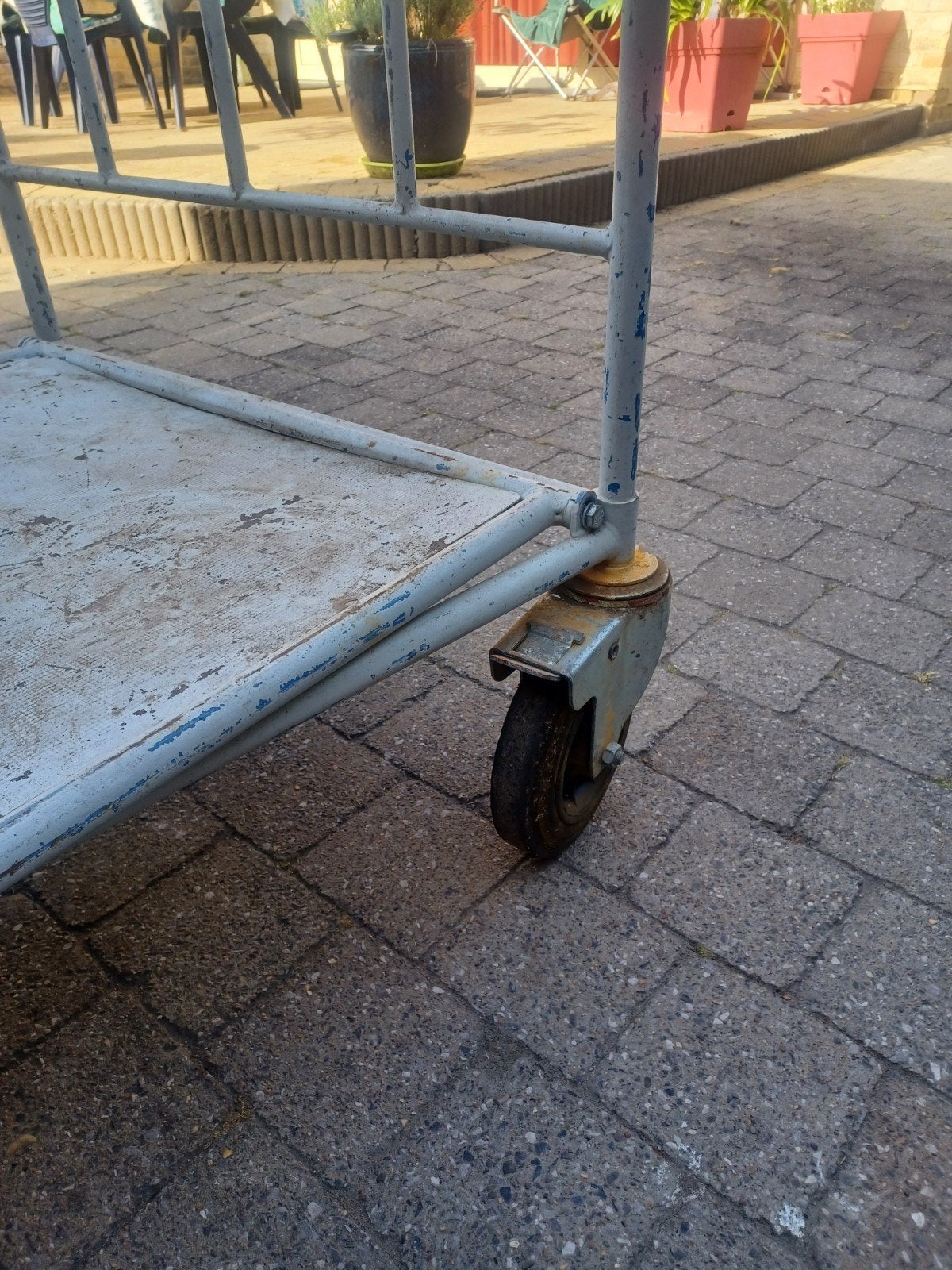 Zware industriële kar met 20cm Groote wielen, Caravans en Kamperen, Bolderkarren, Ophalen