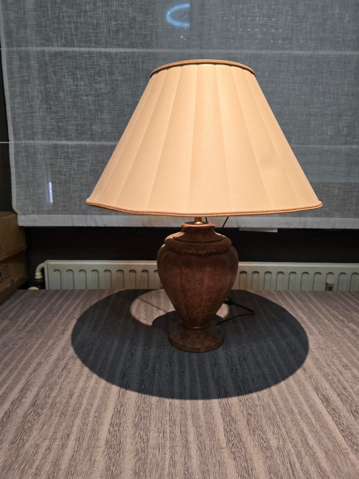 lampe de table vintage, Vintage, Enlèvement ou Envoi, Céramique, Marron