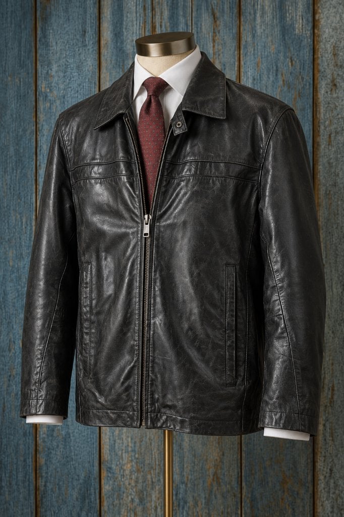 BOSS Hugo Boss leren herenjas – maat 48, Overige kleuren, Maat 48/50 (M), Ophalen of Verzenden, Boss Hugo Boss