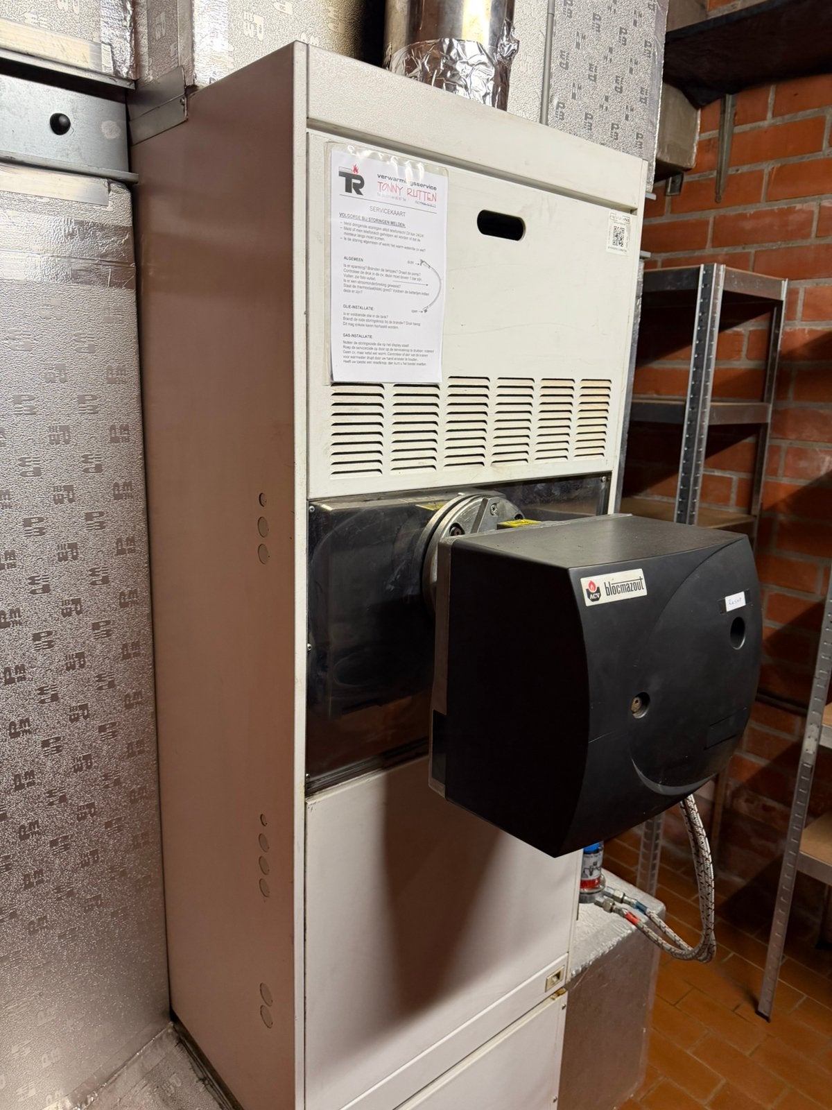 Multicalor luchtverwarming en acv brander, Doe-het-zelf en Bouw, Chauffageketels en Boilers, Ophalen, Gebruikt, Onderdeel