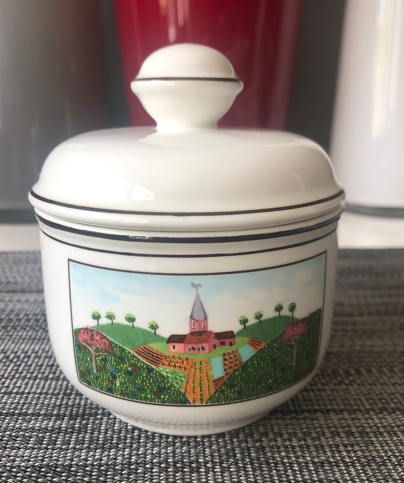 Villeroy & Boch Design Naif suikerpot, Huis en Inrichting, Keuken | Servies, Ophalen of Verzenden, Zo goed als nieuw, Porselein