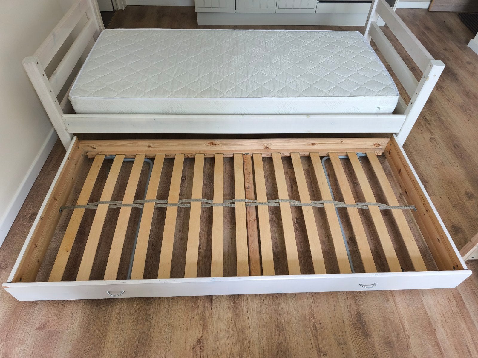 Lit FLEXA 90x200 en bois avec tiroir lit/rangement, Enlèvement, Bois, 200 cm