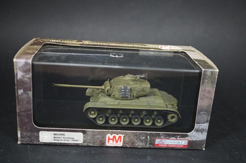 Char Hobby Master Pershing Belgique - 1/72 - TOP, Enlèvement ou Envoi, Comme neuf