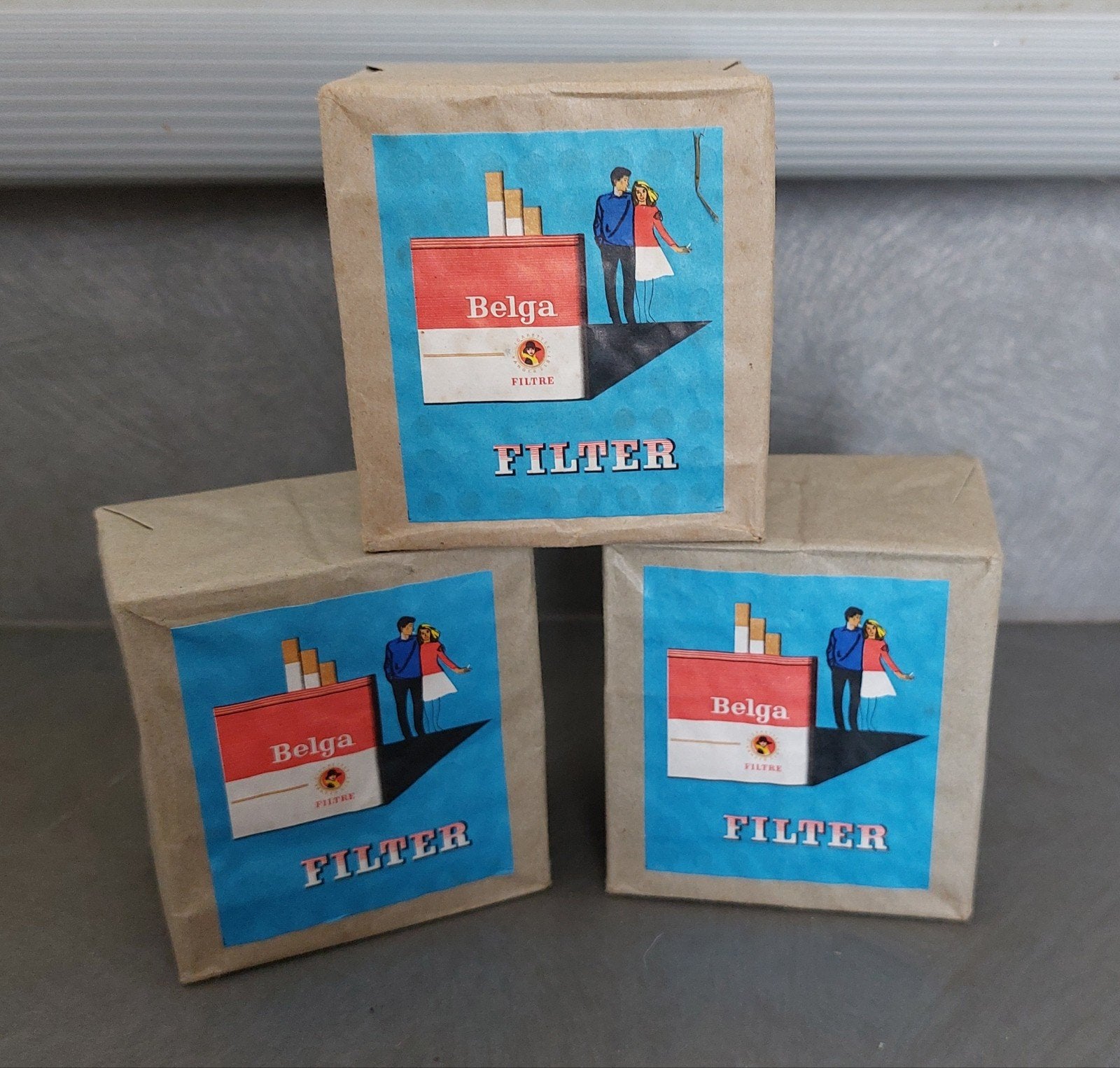 Belga cigarettes Boîtes d'allumettes Vintage, Enlèvement ou Envoi, Comme neuf, Boîtes ou marques d'allumettes