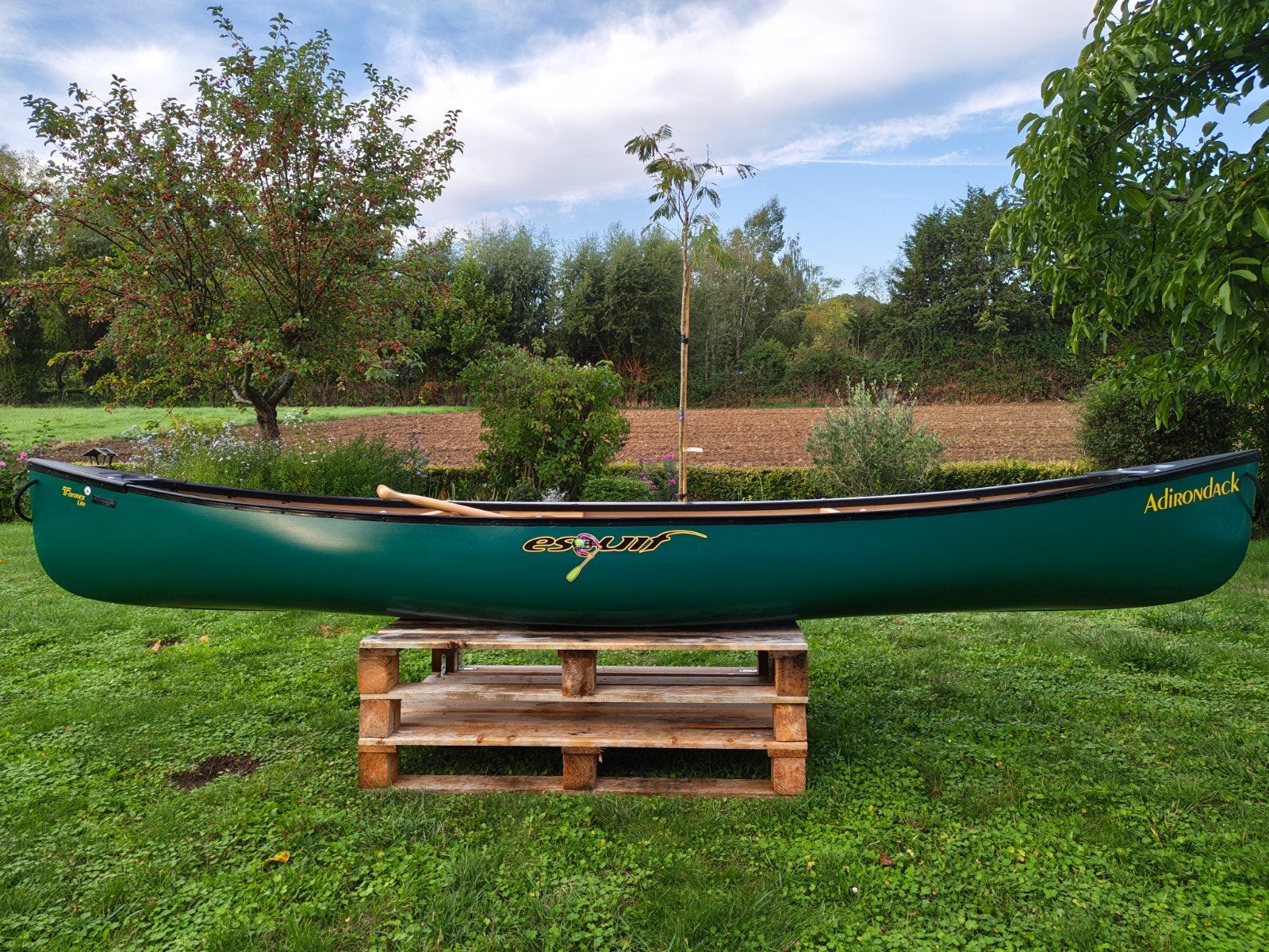 Canoë solo Esquif Adirondack T-Formex Lite (17kg), Watersport en Boten, Ophalen, Gebruikt, Eén persoon, Met peddels