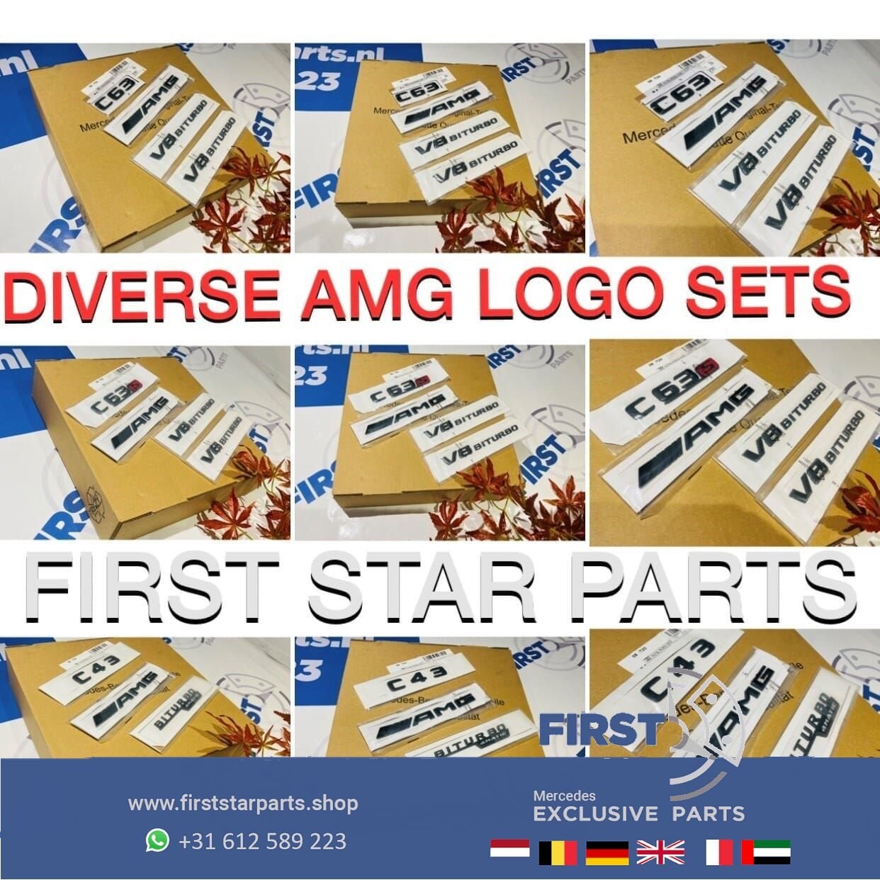 W164 W166 ML LOGO SET CHROOM EMBLEMEN SET Mercedes ML KLASSE, Utilisé, -, -, Enlèvement ou Envoi