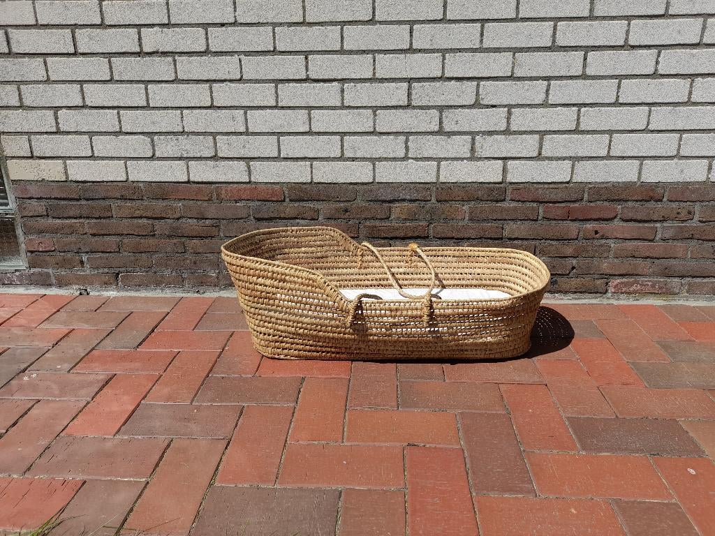 Draagmand riet, Huis en Inrichting, Woonaccessoires | Schalen en Manden, Ophalen, Gebruikt, Mand, Riet