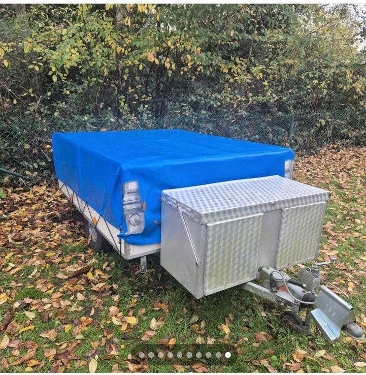 te koop vouwcaravan,met voortent wegens ziekte, Ophalen, Gebruikt, Rechthoekig, Overige typen