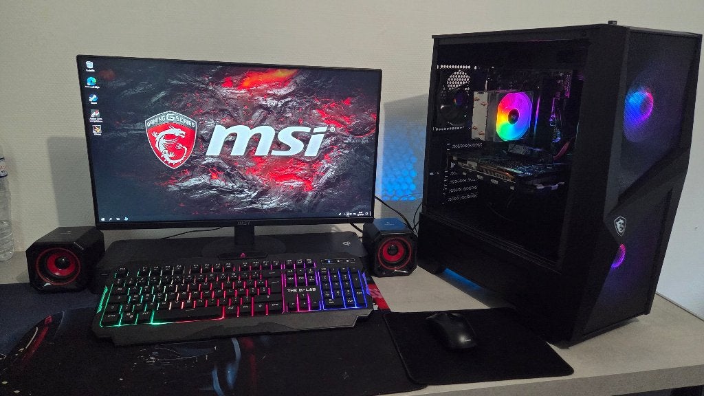 PC Gaming complet pret a installer, Ophalen, MSI, Met monitor, Zo goed als nieuw