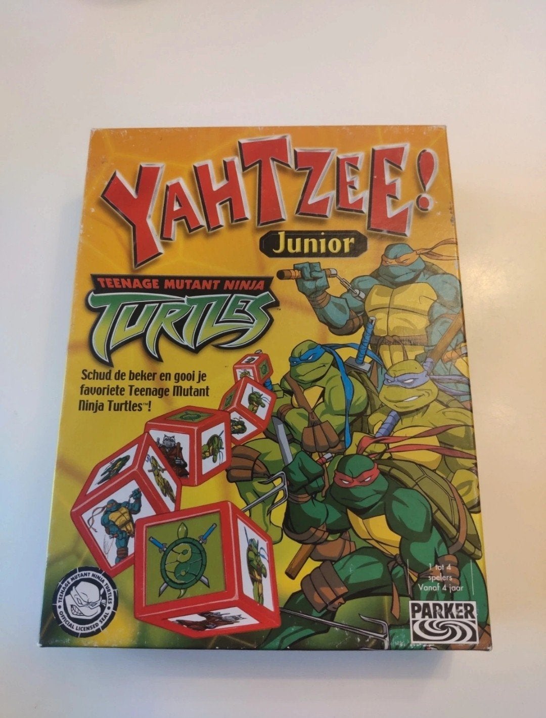 Teenage mutant ninja Turtles yahtzee junior - Vintage, Ophalen of Verzenden
