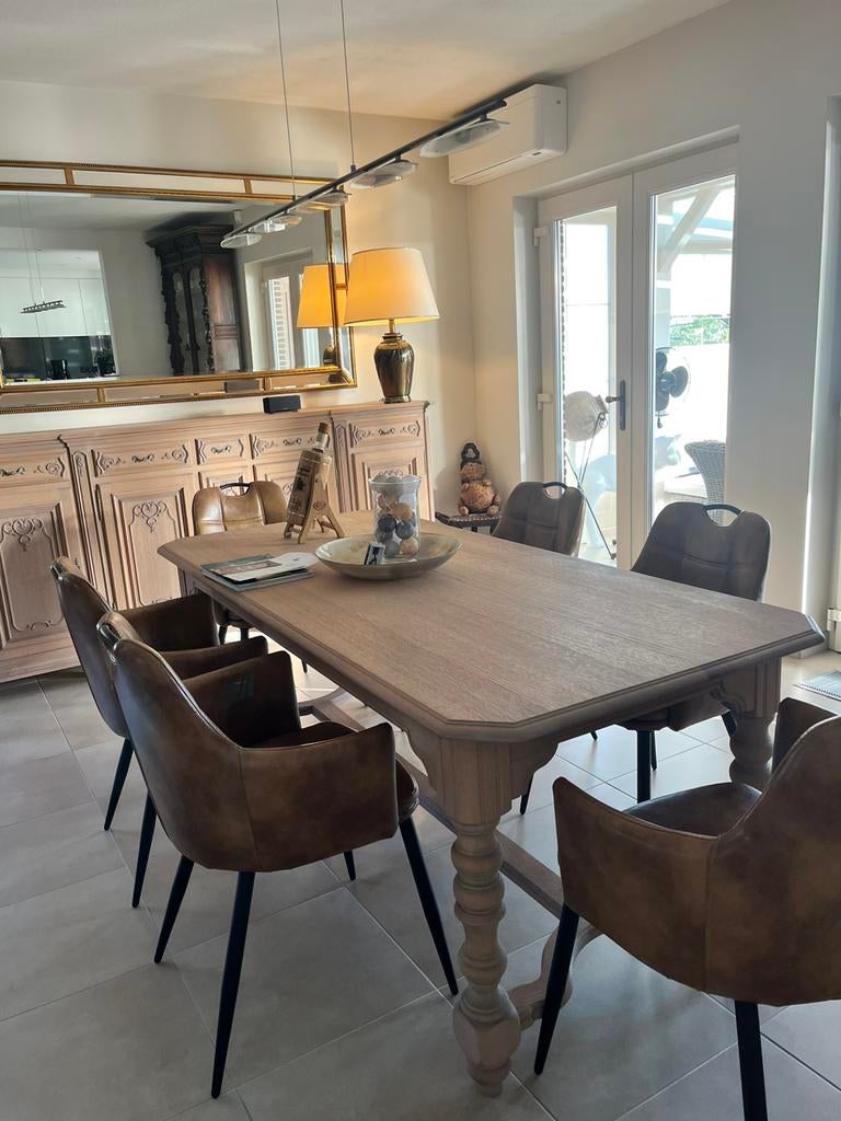 Eettafel + buffetkast, Huis en Inrichting, Tafels | Eettafels, Ophalen, Gebruikt
