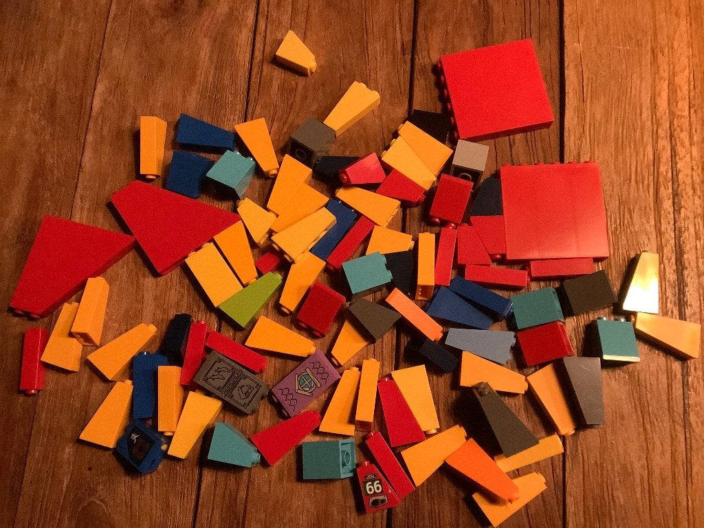 Lego grote blokken varia kleuren 91st / 373-11, Ophalen of Verzenden, Zo goed als nieuw, Losse stenen, Lego
