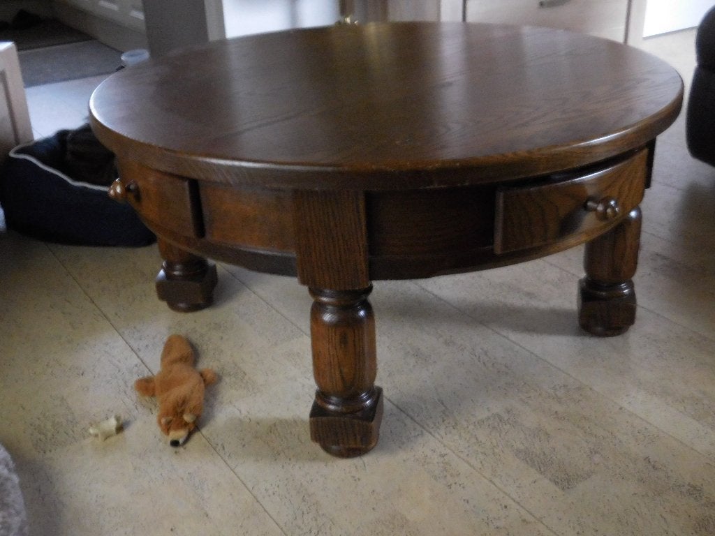 eiken salontafel, Huis en Inrichting, Ophalen, Gebruikt, 50 tot 100 cm, Klassiek