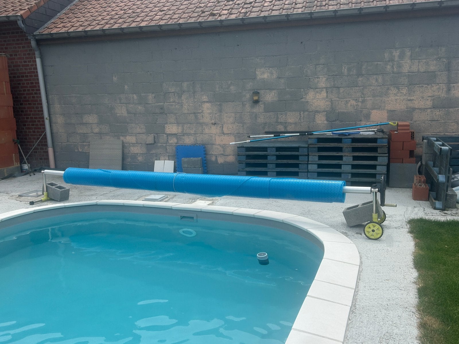 Bache a bulles piscine, Tuin en Terras, Zwembaden, Zo goed als nieuw, Ophalen