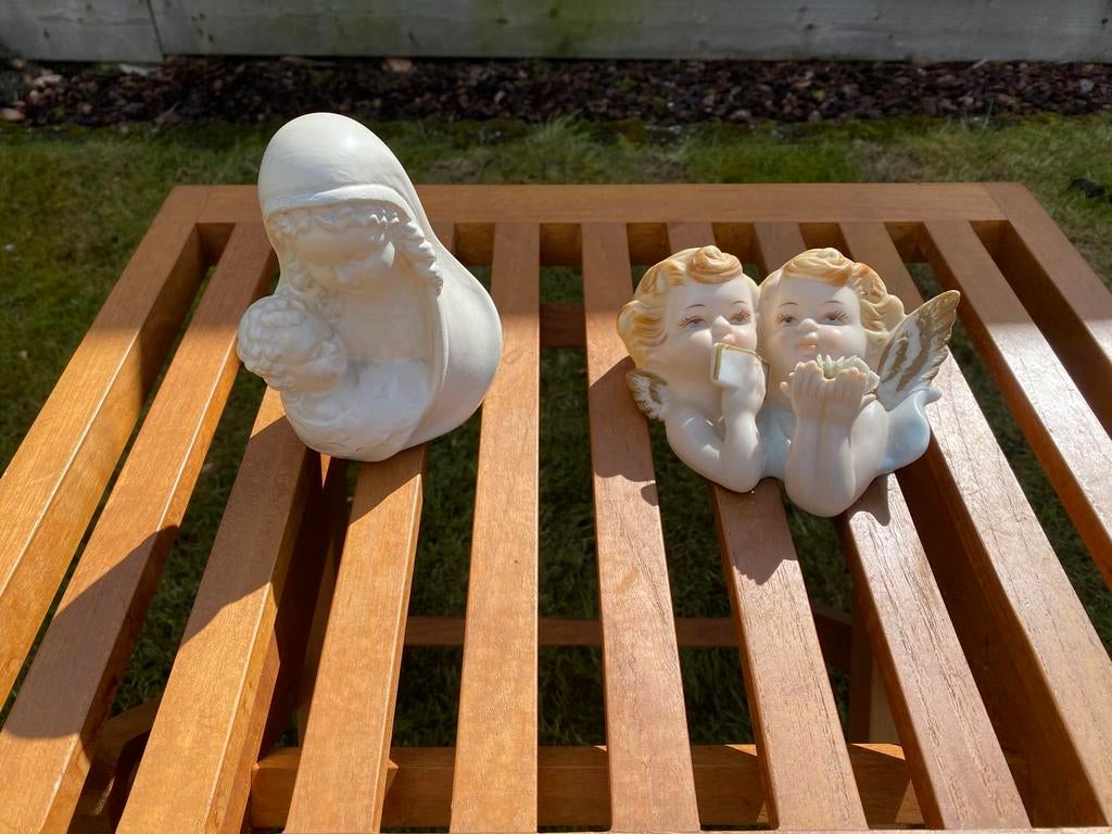 Mooi beeldjes heilig  Maria, engeltjes, Antiek en Kunst, Antiek | Keramiek en Aardewerk, Ophalen of Verzenden