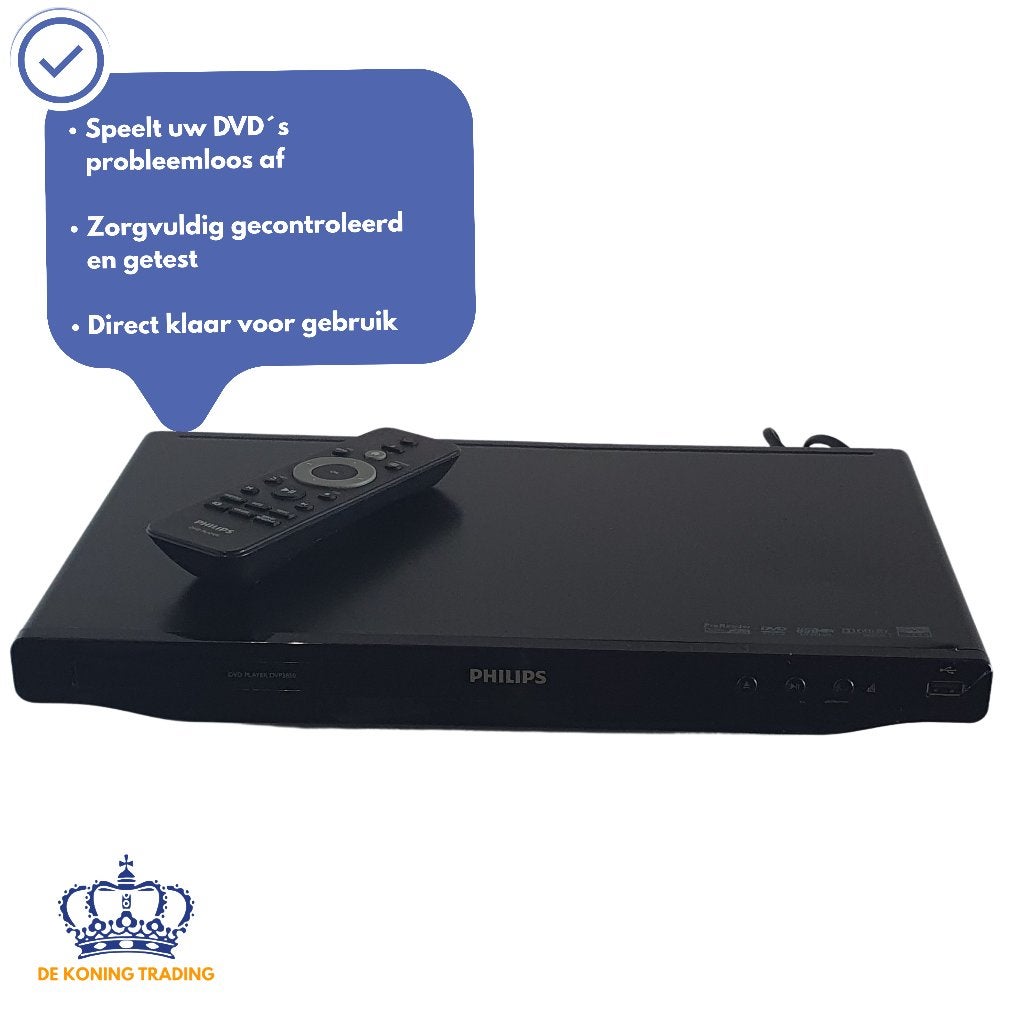 Philips DVP3850/12 | DVD Speler | SCART | USB | CD Speler, Verzenden, Zo goed als nieuw, Dvd-speler, Philips