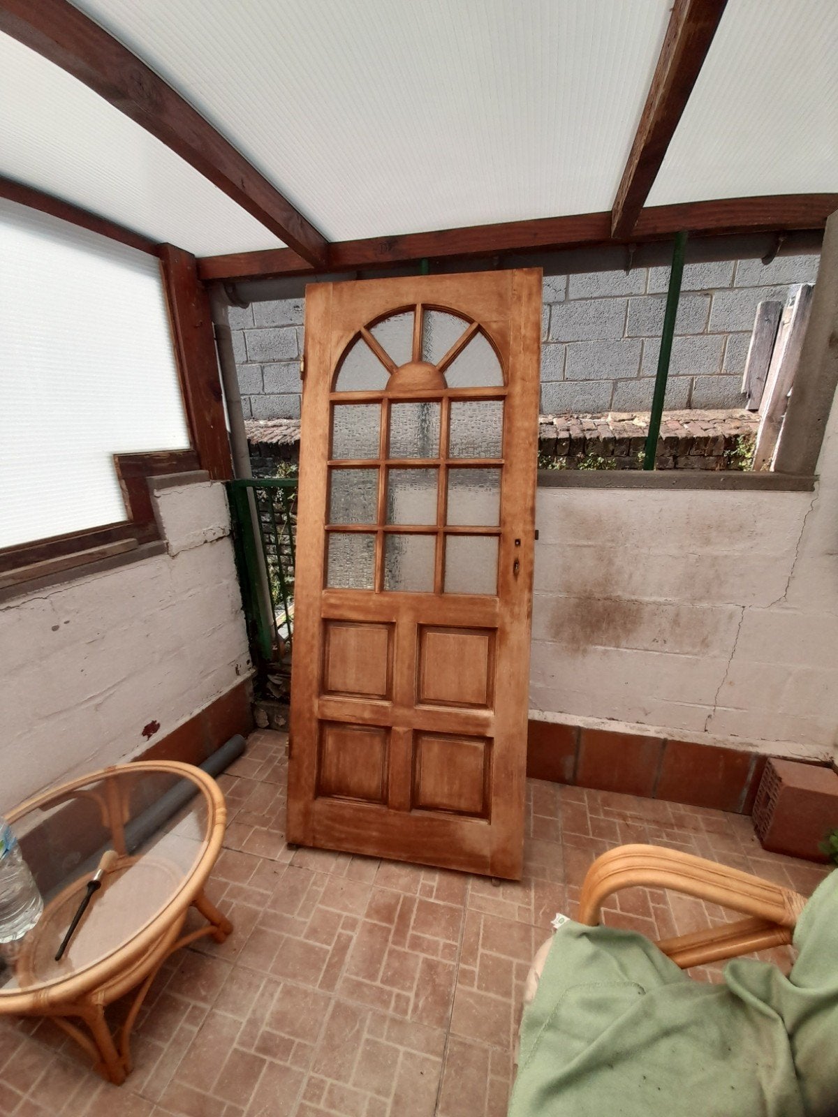 porte massif .avec charnierre .chene ou pichpin bonne affair, Jardin & Terrasse, Enlèvement, Moins de 250 cm