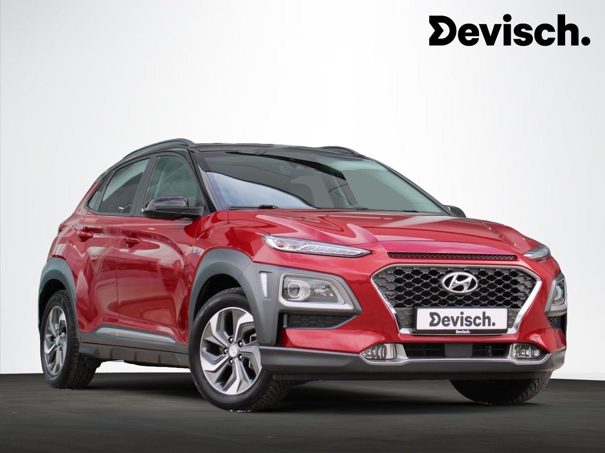 Hyundai KONA 1.6T Hybrid Sky 2-Tone 141PK *LEDER*HEAD-UP*1 E, Autos, Achat, Euro 6, Entreprise, Carnet d'entretien