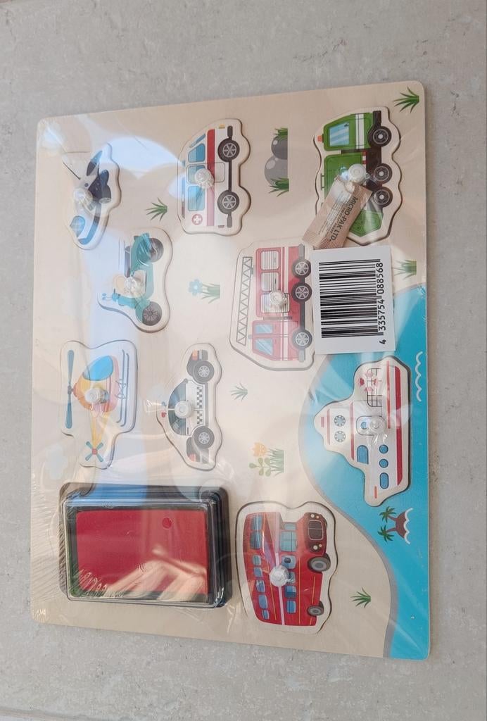 Houten stempels voertuigen nieuw, Hobby en Vrije tijd, Ophalen of Verzenden