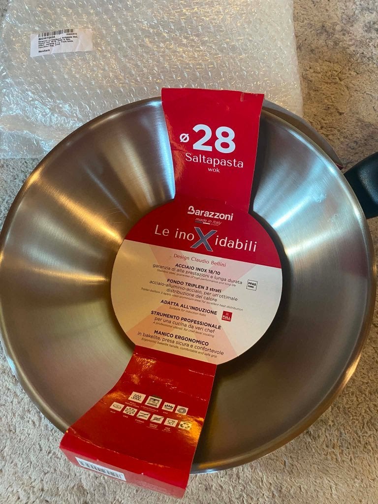 Barazzoni Le Inoxidabili wokpan, Overige materialen, Nieuw, Ophalen of Verzenden, X