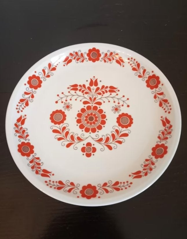 Grote vintage porseleinen schaal., Antiek en Kunst, Ophalen of Verzenden