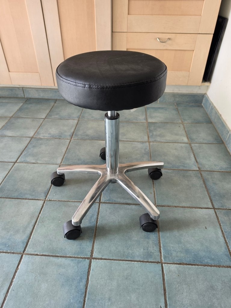Tabouret roulant réglable, Enlèvement, Réglable en hauteur, Comme neuf, Matériaux autres