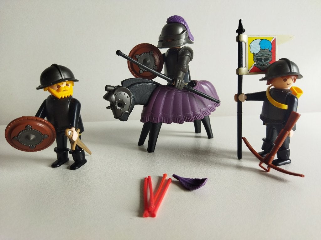 3329 Ridders en schildknapen kasteel ridders jaren 80 - 90, Kinderen en Baby's, Speelgoed | Playmobil, Gebruikt, Complete set