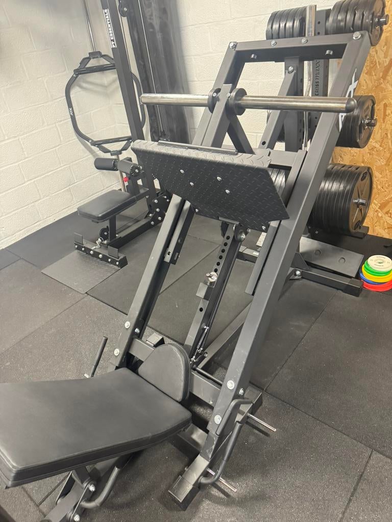 Atx legpress, Ophalen, Zo goed als nieuw, Halterschijven