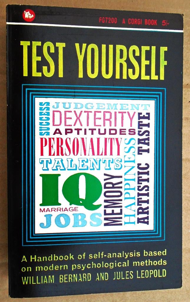 Test yourself [IQ-test] - 1967 - W. Bernard & Jules Leopold, Ophalen of Verzenden, Gelezen, William Bernard & Jules Leopold