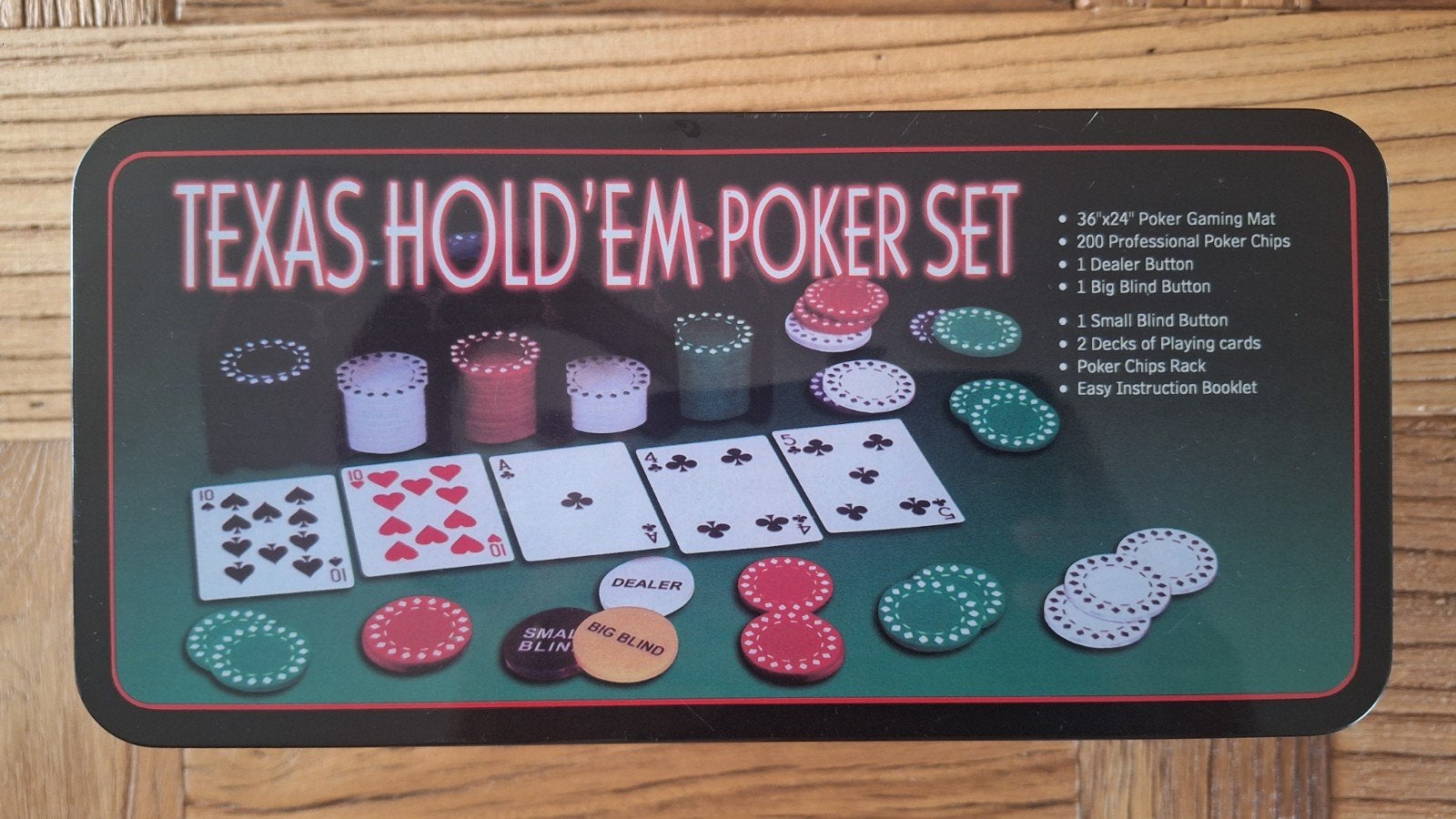 Texas hold'em poker set, Hobby en Vrije tijd, Gezelschapsspellen | Kaartspellen, Ophalen, Gebruikt