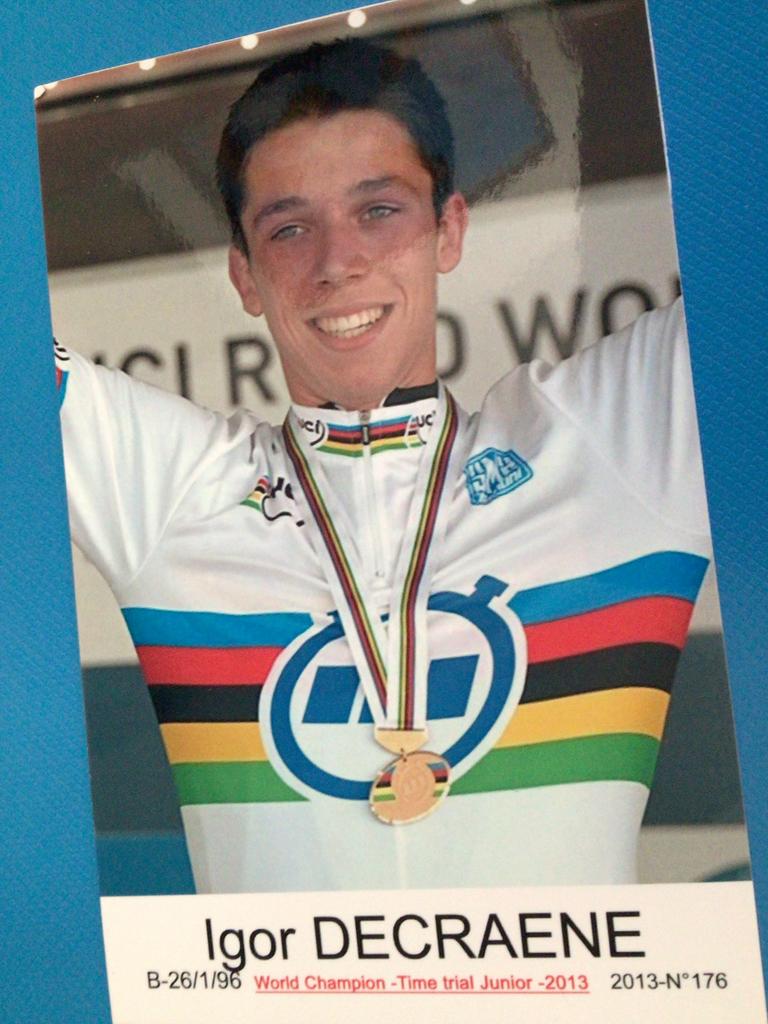 Wk wielerkaart 2013 igor decraene, Verzenden, Zo goed als nieuw