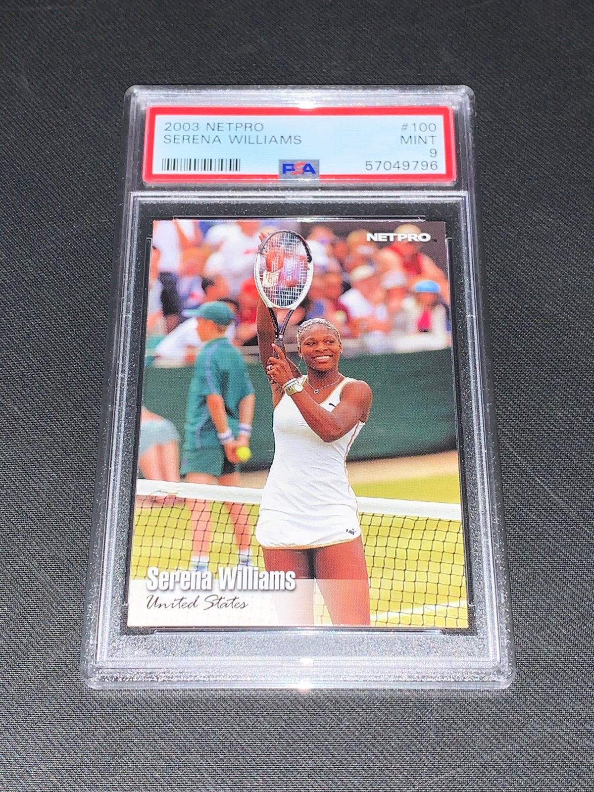 2003 NETPRO SERENA WILLIAMS #100 WTA TENNIS MINT PSA 9 Card, Ophalen of Verzenden, Zo goed als nieuw, Plaatje