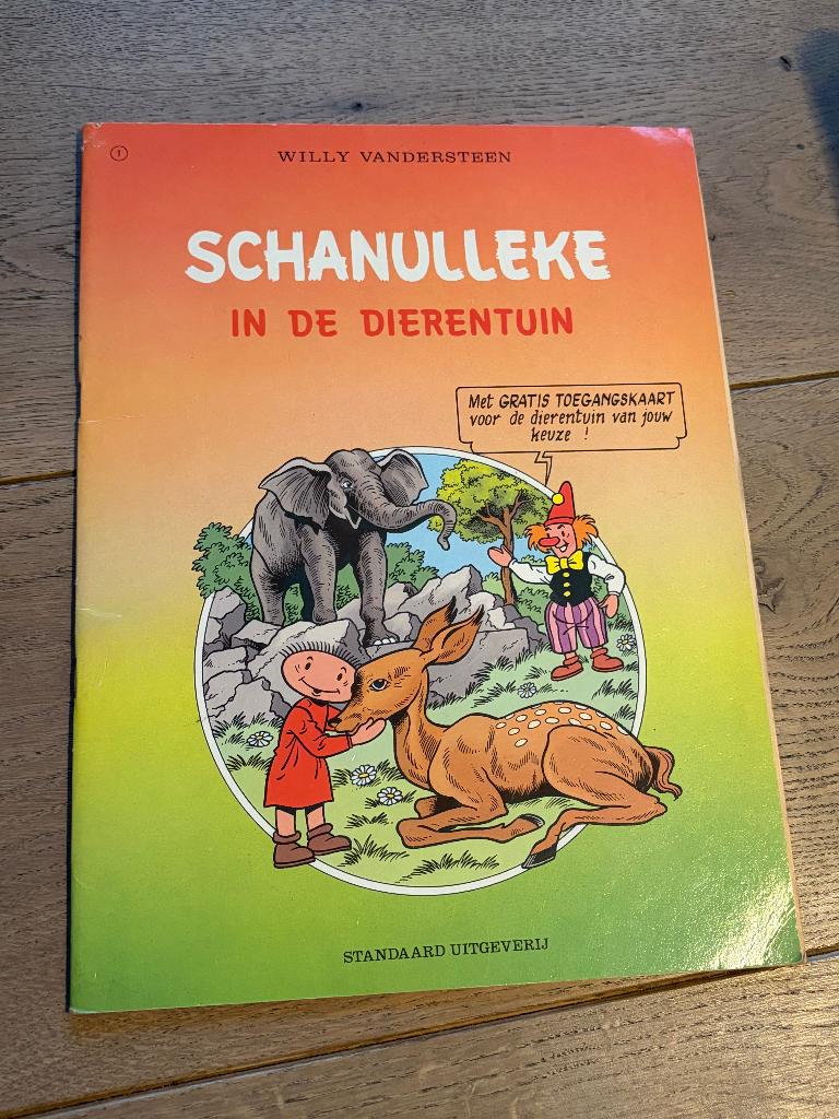 Schanulleke - 1 - In de dierentuin, Eén stripboek, Ophalen of Verzenden, Gelezen, Willy Vandersteen