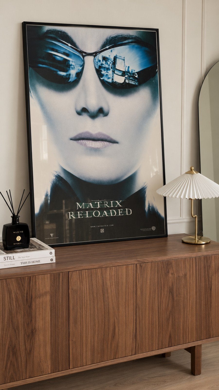 Originele Matrix Reloaded Film Poster – Groot Formaat 100x70, Ophalen, Met lijst