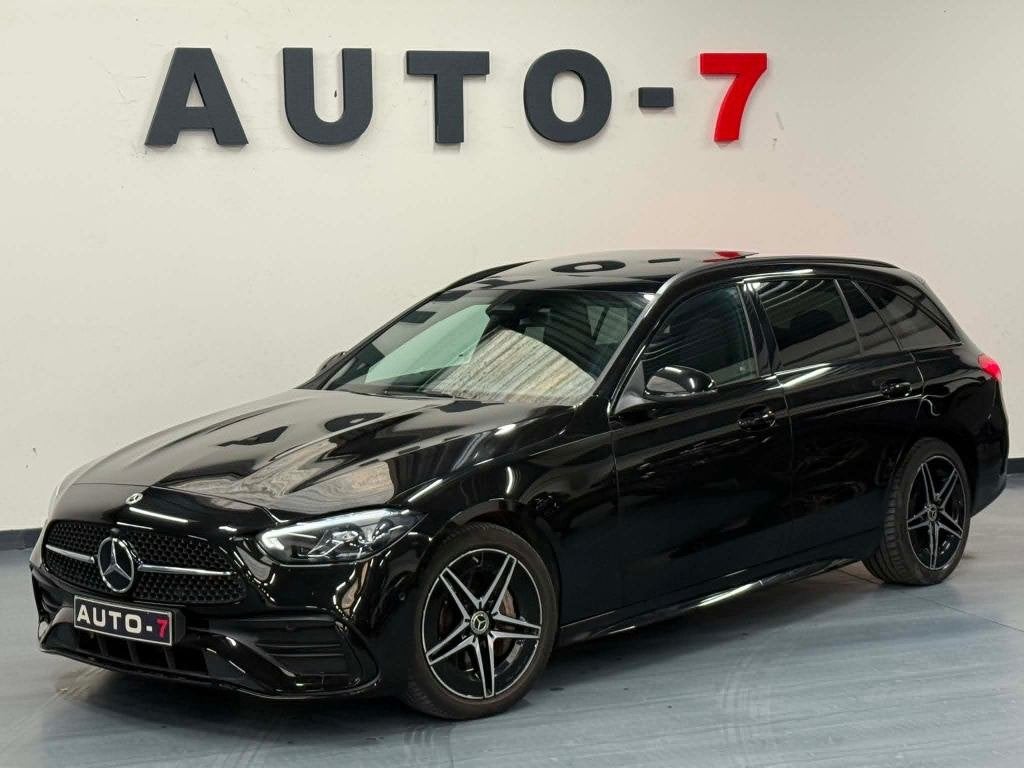 Mercedes-Benz Break C 200 d AMG Line 2022 *Pano,BTW in!*, Auto's, Mercedes-Benz, Automaat, Zwart, Bedrijf, Adaptive Cruise Control