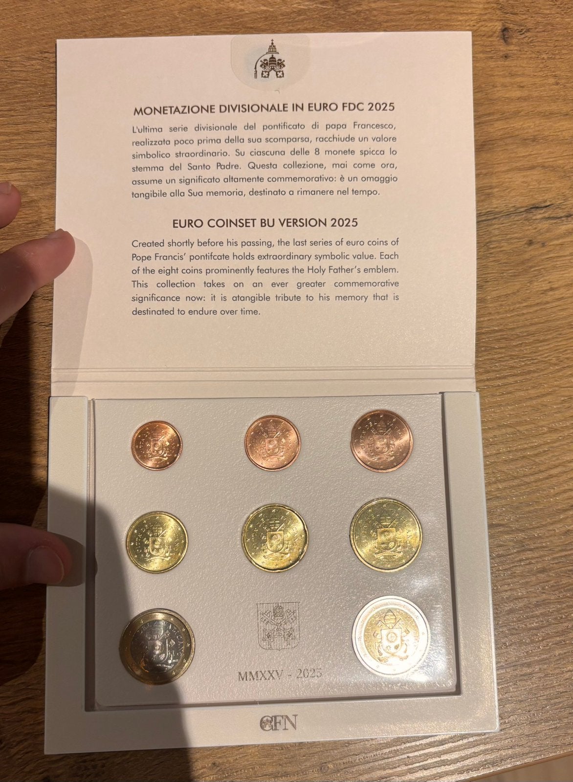 BU annuel Vatican 2025, Enlèvement ou Envoi, Vatican, Série