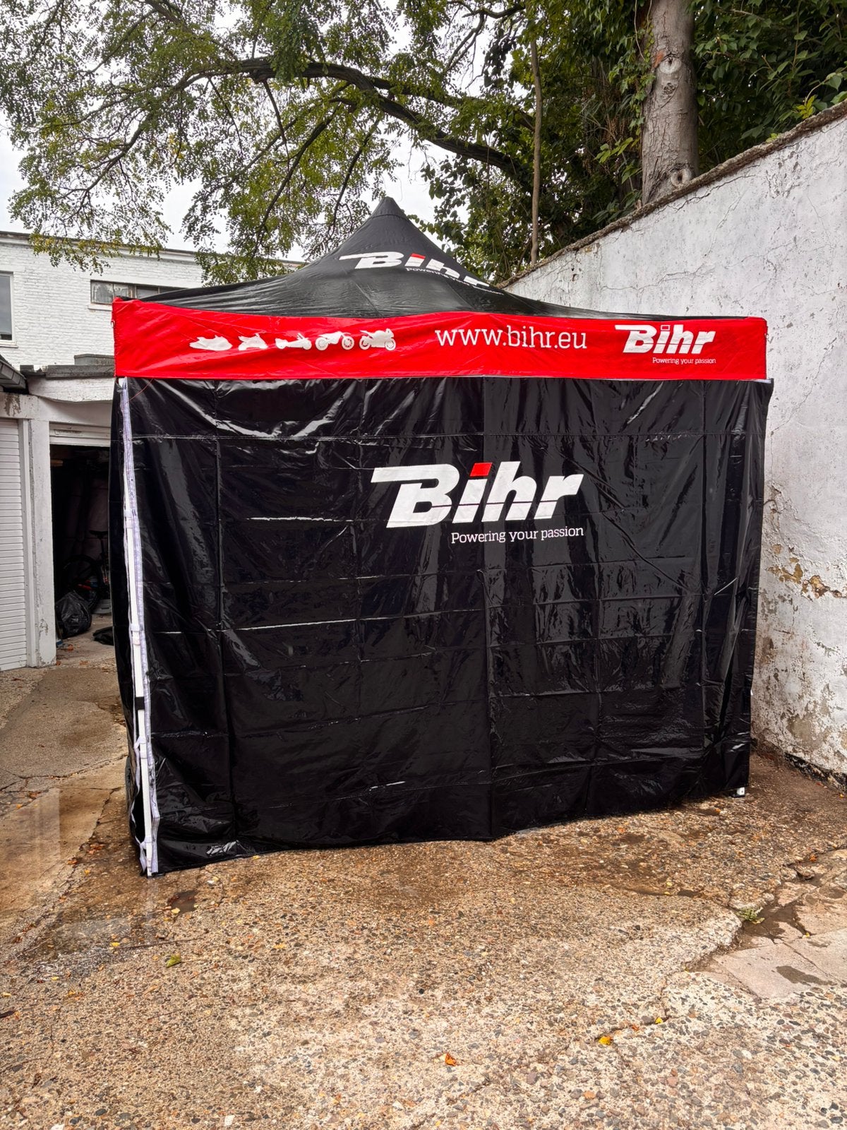 Tonnelle paddock BIHR 3x3m + 3 cloisons, Enlèvement, Comme neuf