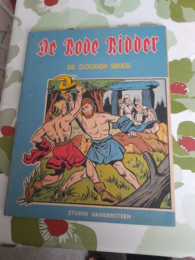 De Rode Ridder nr 8 "De gouden sikkel"eerste druk 1961, Ophalen of Verzenden, Gelezen