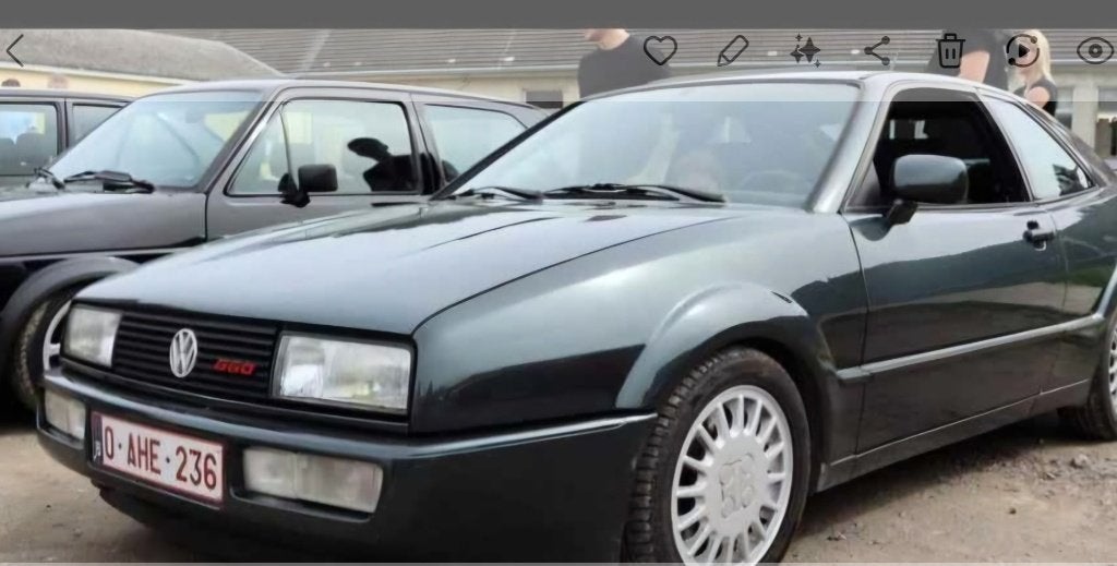 Vw corrado g60, Autos, Volkswagen, Entreprise, Corrado, Essence, Coupé, 2 portes, Boîte manuelle, Vert, Gris, Traction avant, Enlèvement