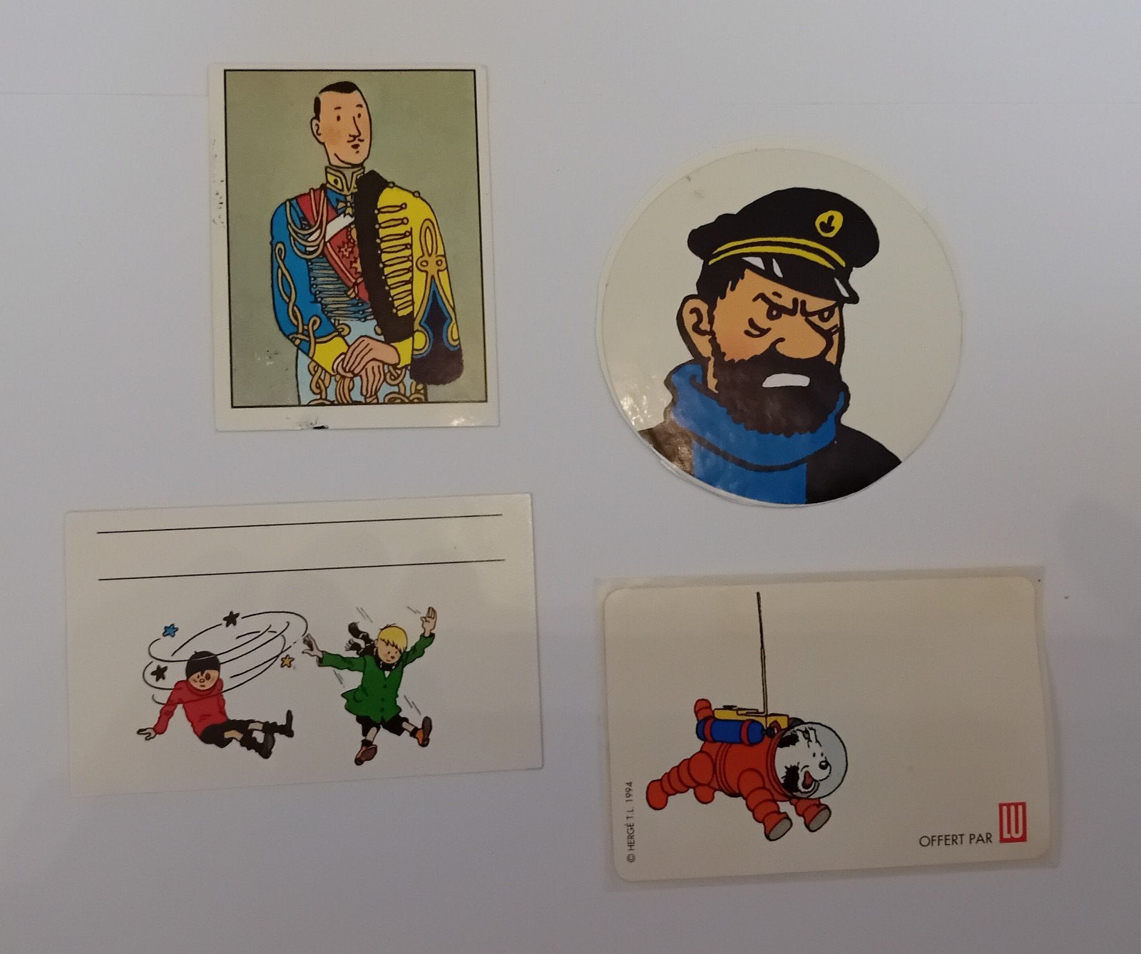 Kuifje Tim Hergé: stickerstickerset, Verzenden, Kuifje