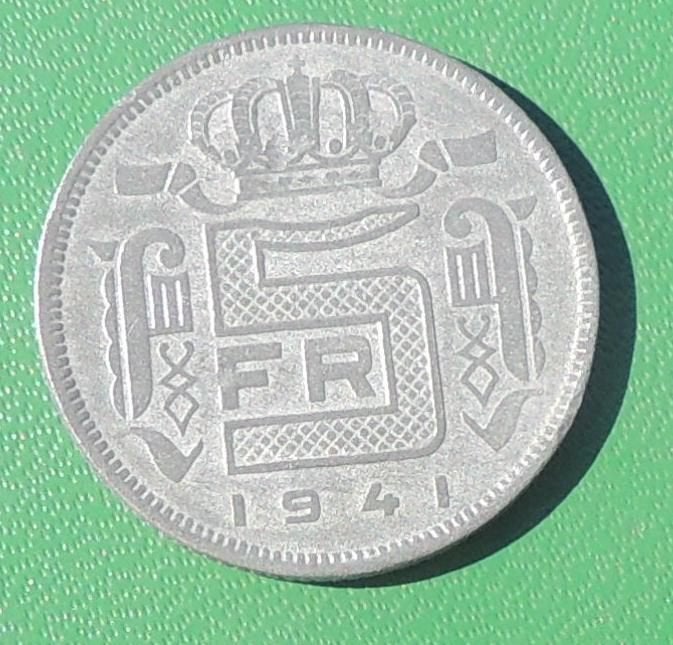 1941 5 FRANK NL, Verzenden, Metaal, Losse munt