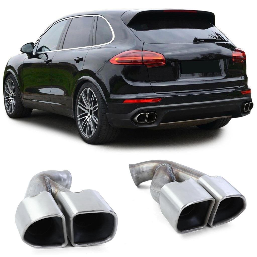 Uitlaat Sierstuk RVS Voor Porsche Cayenne 92A Facelift 2014, Envoi