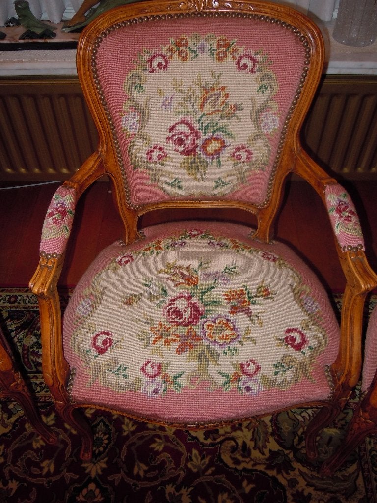 3 dezelfde  vintage zeteljes, Huis en Inrichting, Ophalen, Gebruikt, Stof