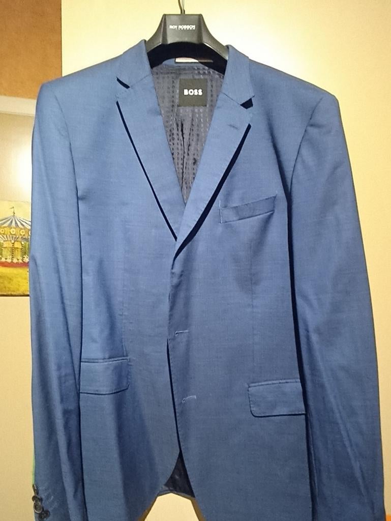Boss blauw heren kostuum maat 54 koopje!, Kleding | Heren, Ophalen of Verzenden, Maat 52/54 (L), Blauw
