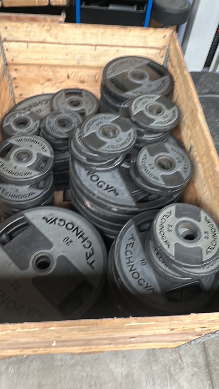 Technogym Gewichten , Diameter 50mm, Ophalen, Gebruikt, Halterschijven