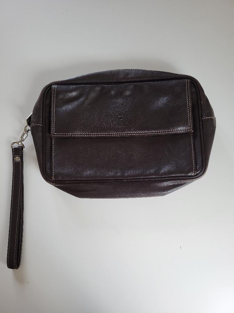 handtas heren Le Tanneur, Handtassen en Accessoires, Verzenden, Gebruikt, Bruin, Handtas