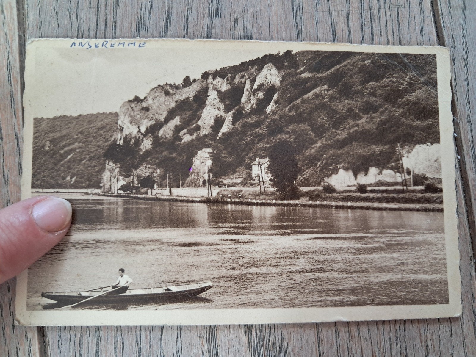 pk Anseremme-sur-Meuse, met stempel Sabena + oude zegels, Ophalen of Verzenden